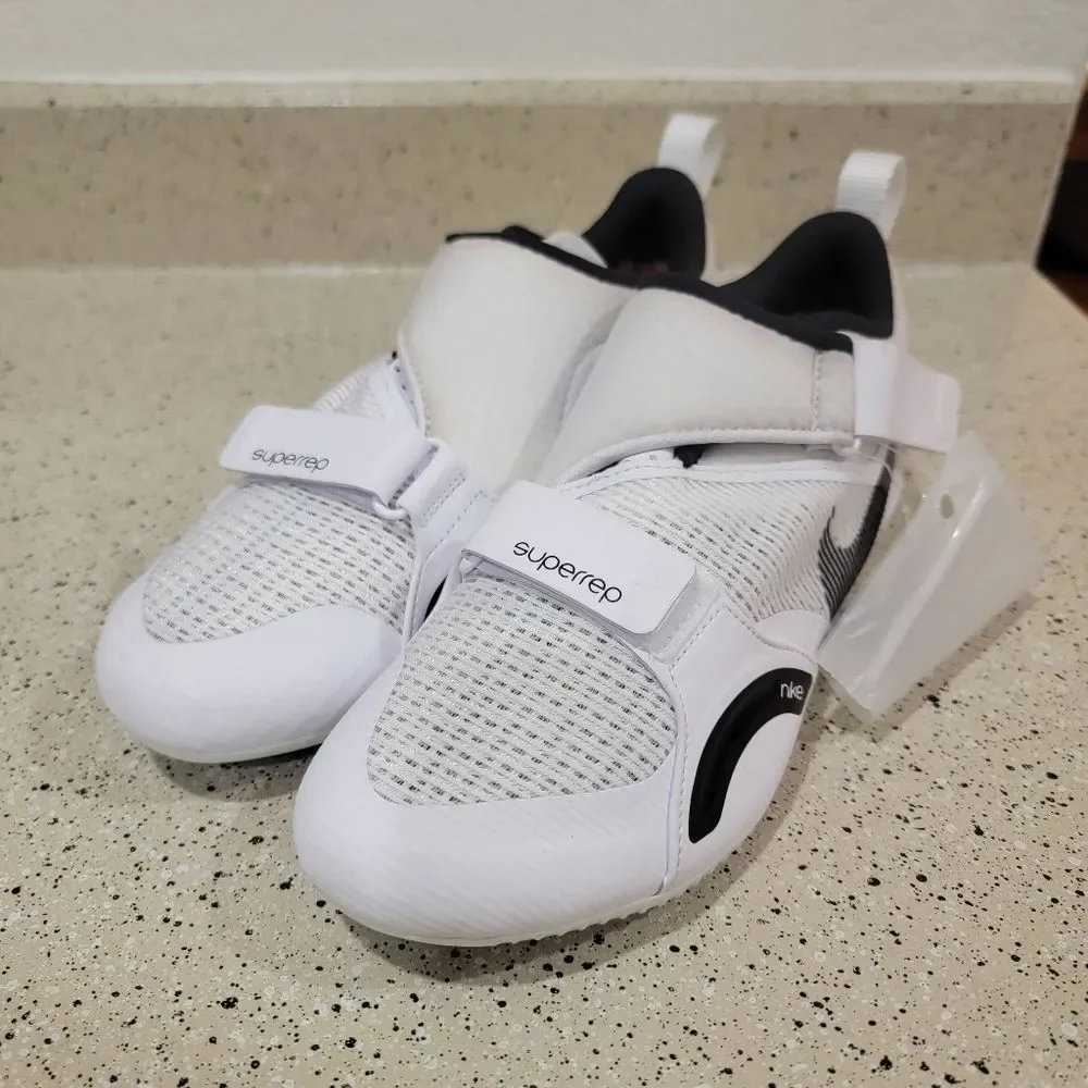 New Women's Nike Superrep Cycle Bike Riding Shoes White CJ0775-100 - W 7.5 - Picture 3 of 10